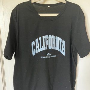 Black Cali T-shirt - Girls L